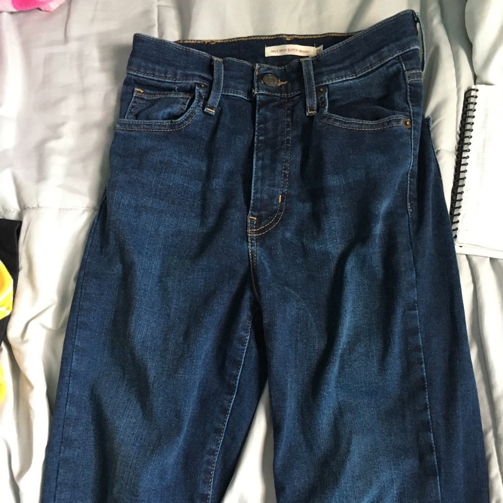 Levi mile high skinny jeans